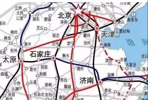 3,雄忻高铁线路概况:线路东起雄安新区雄安站,西至大西铁路忻州西站