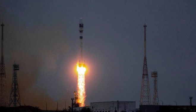 携38颗卫星 俄“联盟”号火箭发射升空