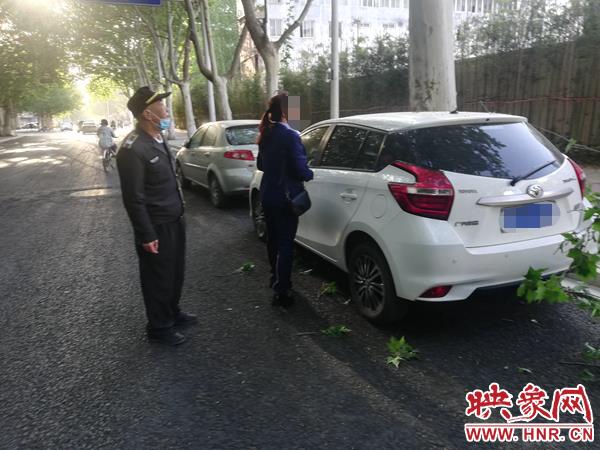 郑州一轿车停路边被断树枝砸中 专业人士：死树枝可索赔，活树枝有难度