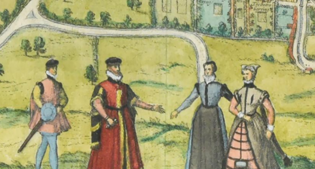 伦敦已知最早城市地图售出 手工着色展示16世纪风貌