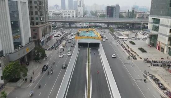郑州市桐柏路下穿陇海路隧道现已初步具备通车条件