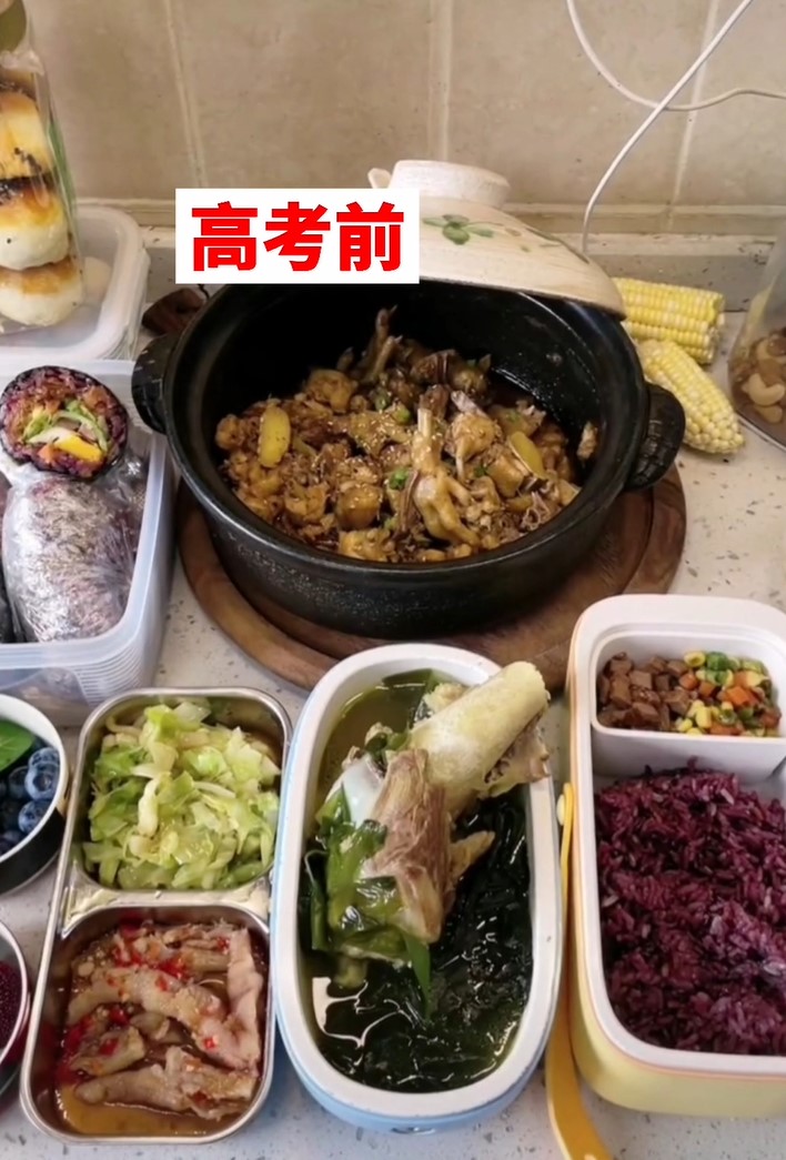浙江台州一位妈妈晒出儿子高考前后饭菜对比 网友：一下回到解放前