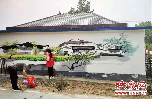 西平县蔡寨乡：让“冷冰冰”的墙面充满乡村文化氛围
