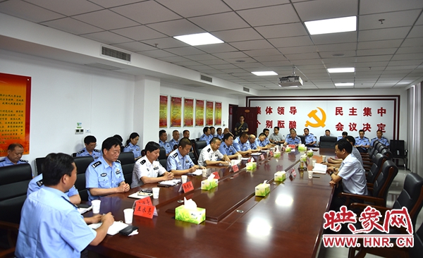 舞钢市委书记刘文祥到公安局调研政法队伍教育整顿工作