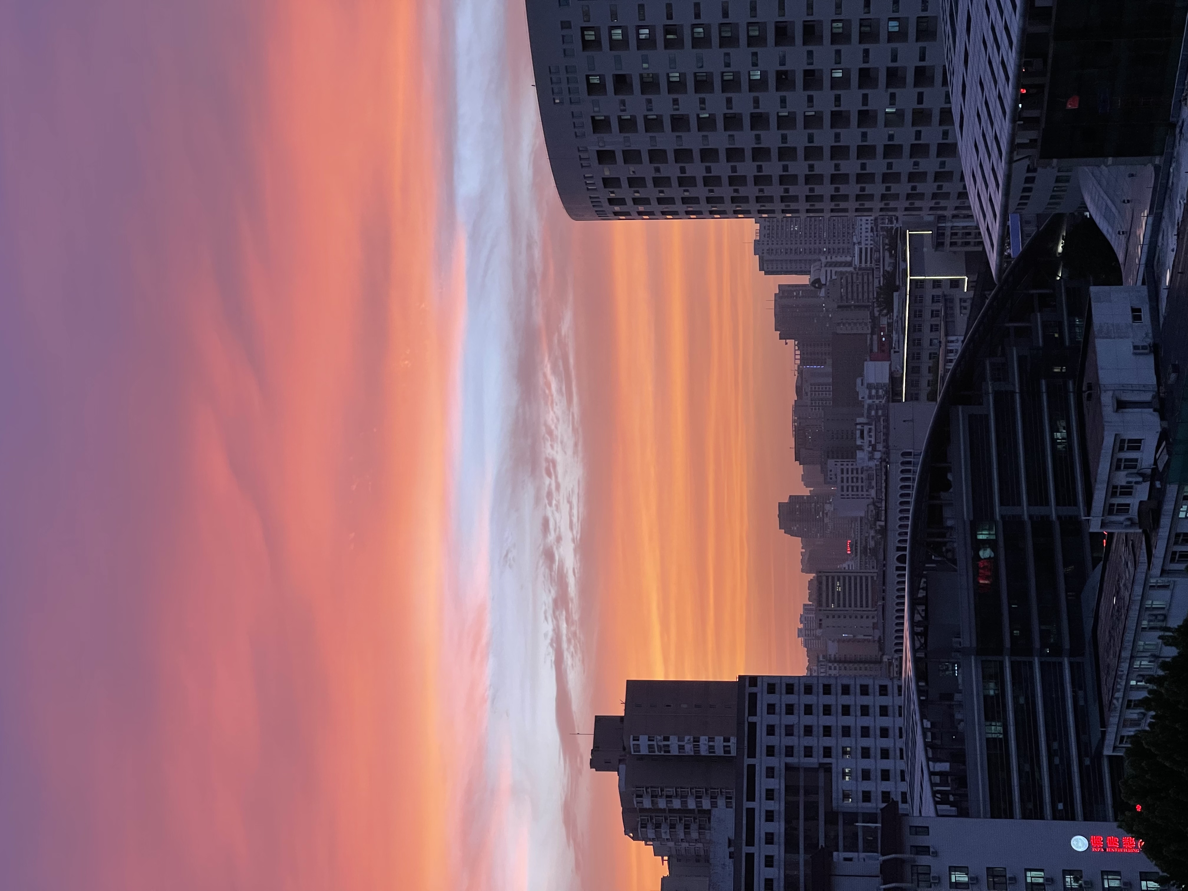 就在刚刚郑州的晚霞刷屏了你看到了吗