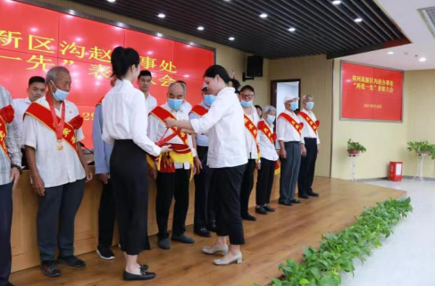 郑州高新区沟赵办事处组织召开“两优一先”表彰大会