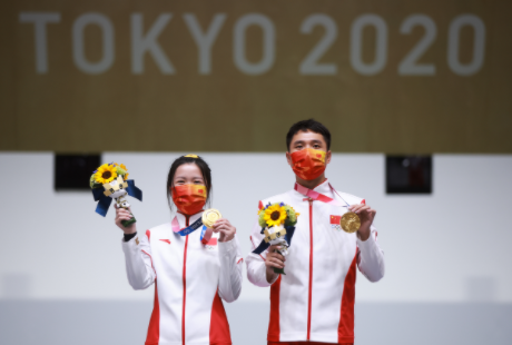 第九金!杨倩杨皓然夺10米气步枪混团冠军!