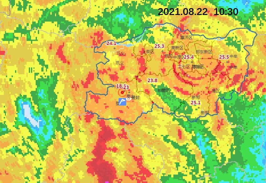 实时降雨气象雷达图图片