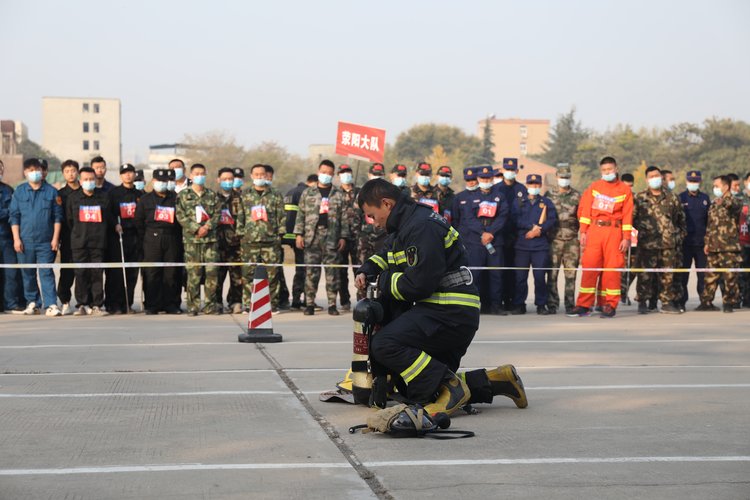 郑州消防举办2020年度全市消防安全重点单位微型消防站比武竞赛活动