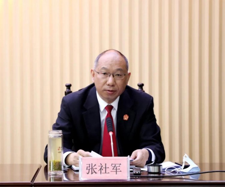 张社军为干警上党史学习教育暨政法队伍教育整顿专题党课