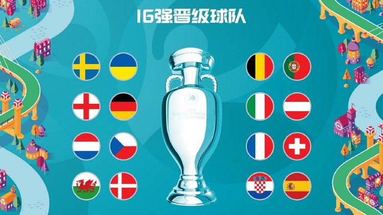 2021欧洲杯16强图片