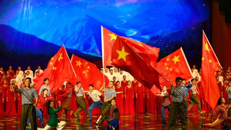 伟大旗帜领航程濮阳建党百年歌咏大会